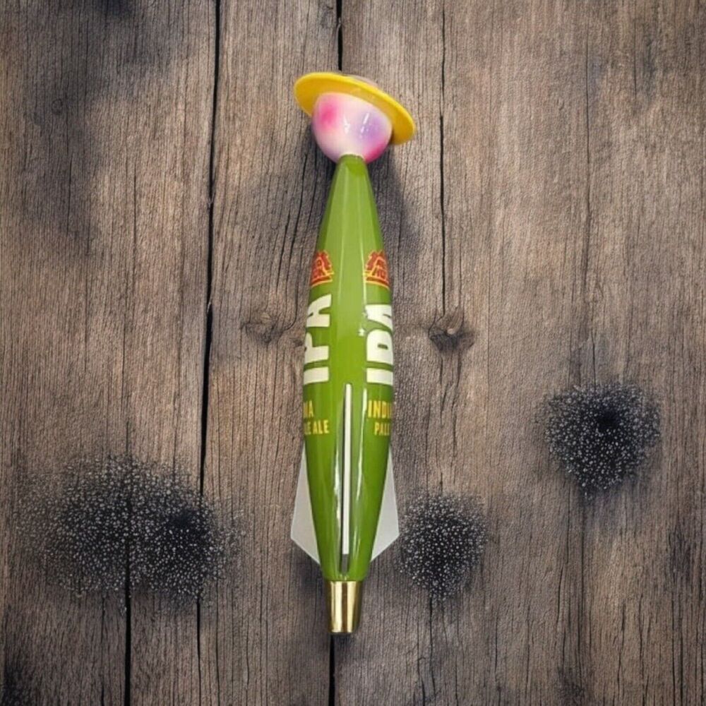 Redhook IPA Beer Tap Handle Spaceship Saturn Ring Bar Display Collectible Damage
